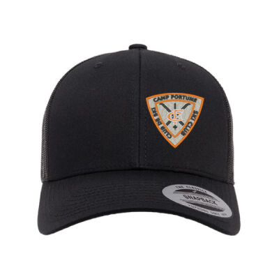 YP Classics Adult CF Emblem Embroidered Trucker Cap - Left Side Thumbnail